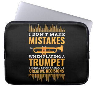Trumpet Funny Musician Band Player Trumpeter Gift Laptop Sleeve