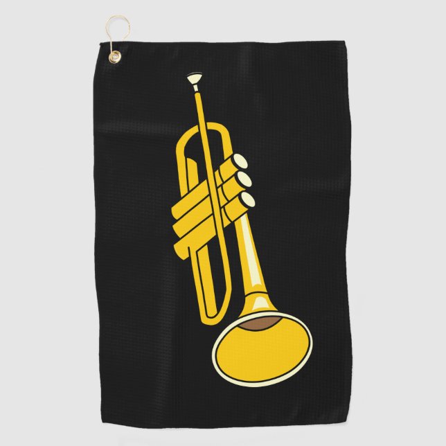 Trumpet Golf Towel (Front)
