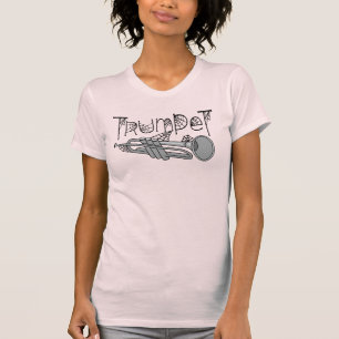 Trumpet Halloween Cobwebs T-Shirt
