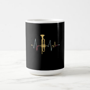 Trumpet Heartbeat Coffee Mug