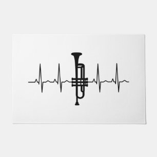 Trumpet Heartbeat Doormat