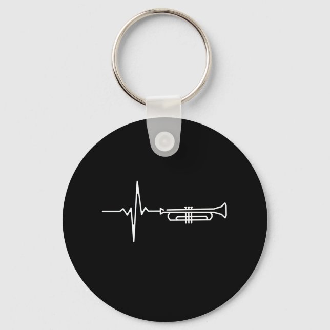 Trumpet Heartbeat Key Ring (Front)