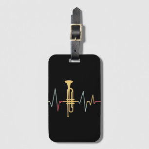 Trumpet Heartbeat Luggage Tag