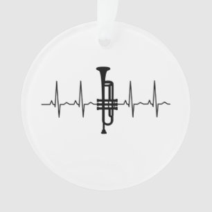 Trumpet Heartbeat Ornament