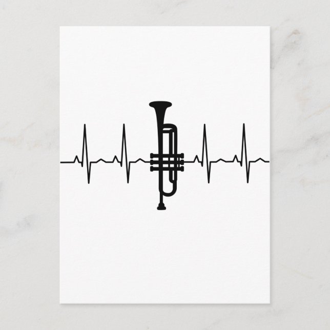 Trumpet Heartbeat Postcard (Front)