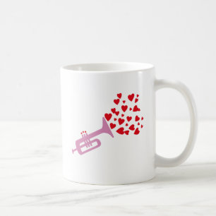 Trumpet Hearts Coffee Mug