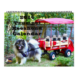 Trumpet Keeshond Calendar