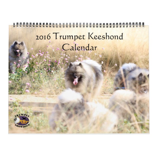 Trumpet Keeshond Calendar (Cover)