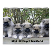 Trumpet Keeshond Calendar 2012