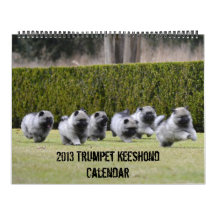 Trumpet Keeshond Calendar 2013-updated end of Dec