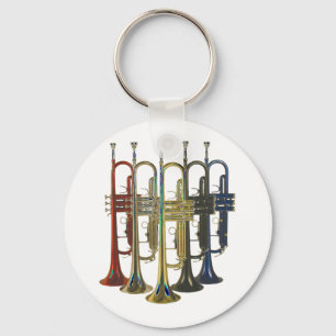 Trumpet Key Ring