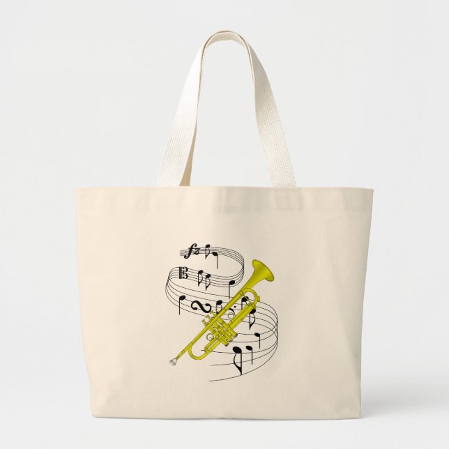 Trumpet Large Tote Bag (Front)