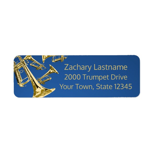 Trumpet Mania Gold and Blue (Front)