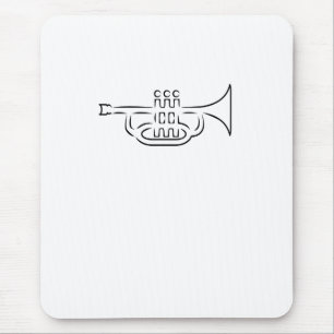 trumpet mouse mat