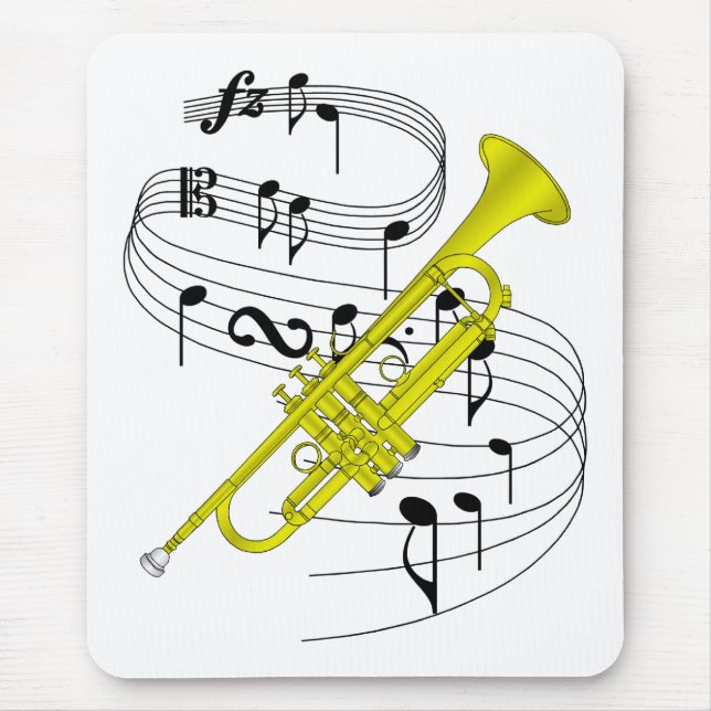 Trumpet Mouse Mat (Front)