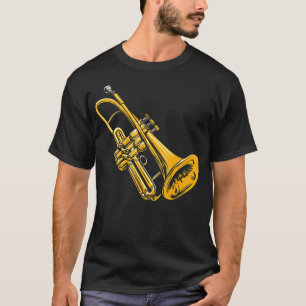Trumpet Music Instrut Graphic Artwork Trumpet T-Shirt