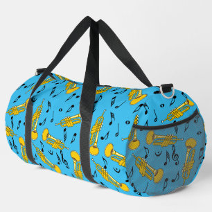 Trumpet Music Notes Pattern Duffle Bag