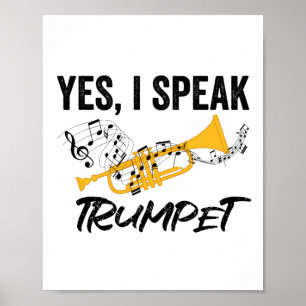 Trumpet Musical Instrument Trumpet Band Gift Poster