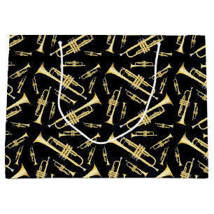 Trumpet Musician Band Teacher Large Gift Bag