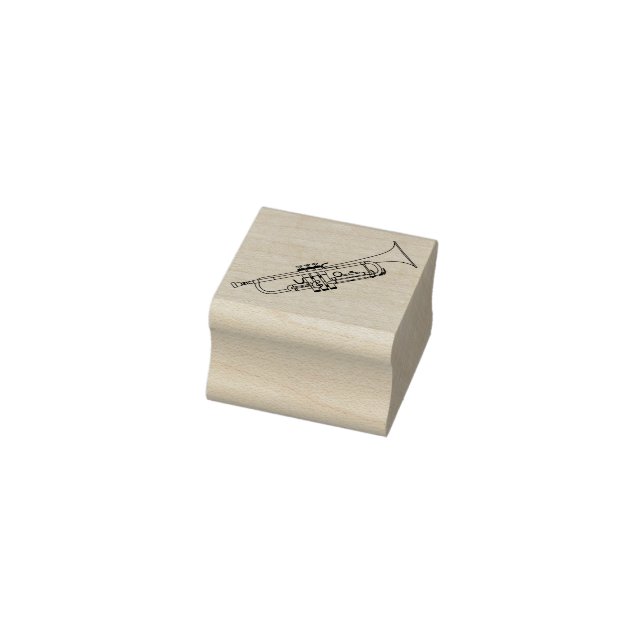 Trumpet Musician Band Teacher Rubber Stamp (Stamp)