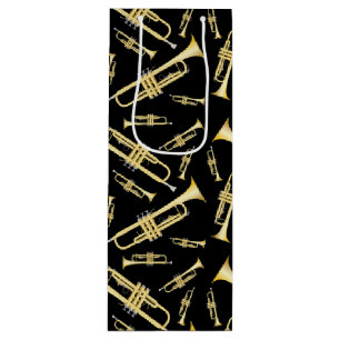Trumpet Musician Band Teacher Wine Gift Bag