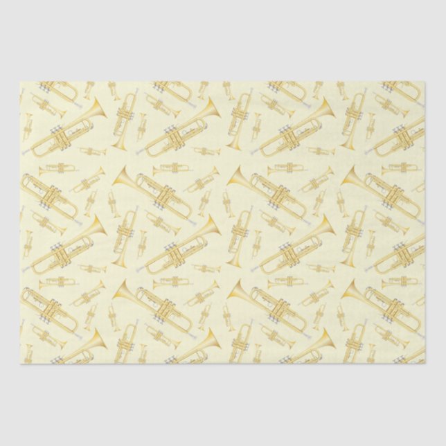 Trumpet Musician Band Teacher Wrapping Paper (Front)
