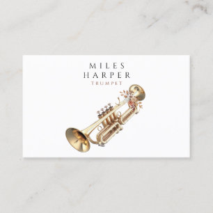 Trumpet Musician Teacher Business Card