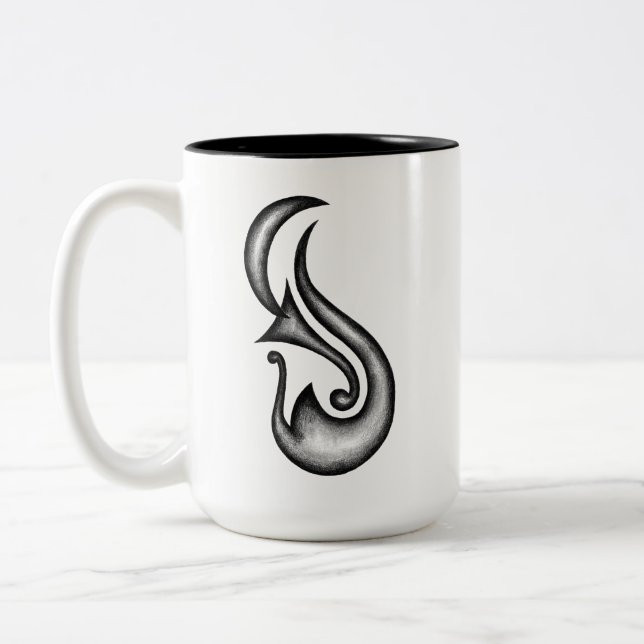 Trumpet of the Moon Two-Tone Coffee Mug (Left)