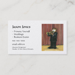 Trumpet Player Business Card