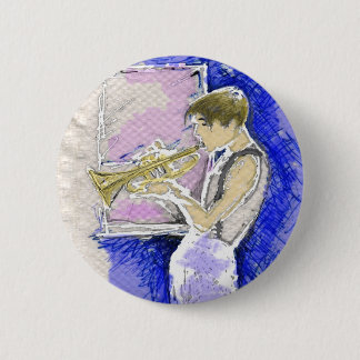 Trumpet Player Button