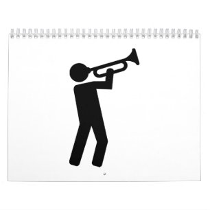 Trumpet player calendar