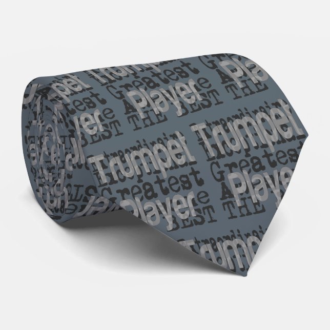 Trumpet Player Extraordinaire Neck Tie (Rolled)
