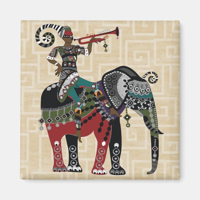 Trumpet Player Magnet (Front)