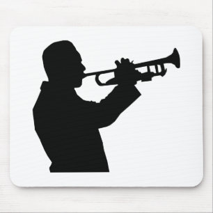 Trumpet Player Mouse Mat