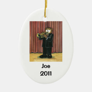 Trumpet Player Personalised Ornament