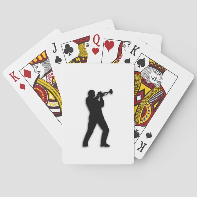 Trumpet Player Playing Cards (Back)
