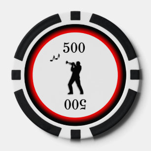 Trumpet Player Poker Chips