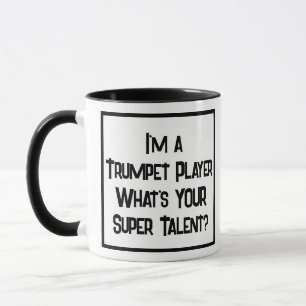 Trumpet Player Super Talent. Two Tone Coffee Mug