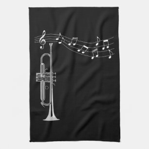Trumpet Player Tea Towel