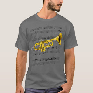 Trumpet Player Trumpeter Brass Musician Colour T-Shirt