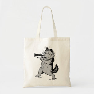 Trumpet Player (Trumpeter) Cat, Louis Wain Tote Bag