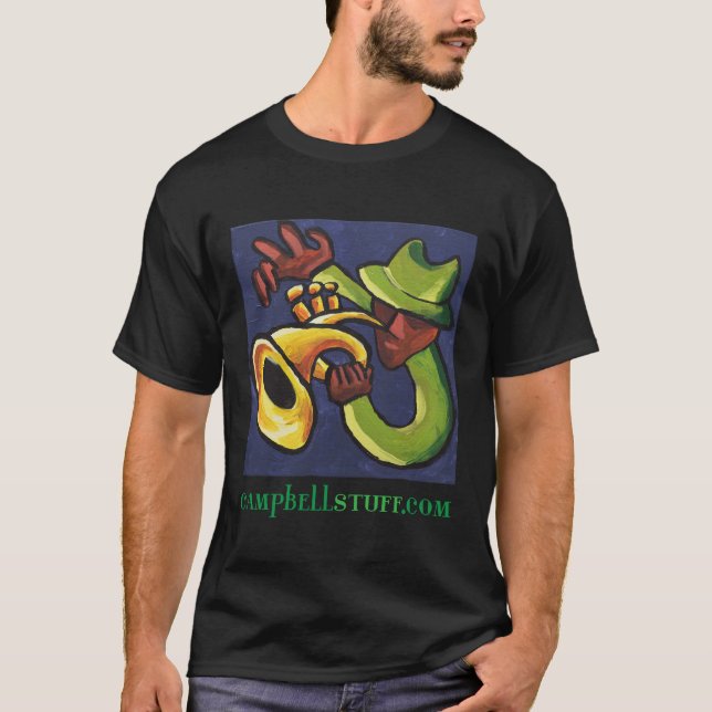 Trumpet Player with Logo T-Shirt (Front)