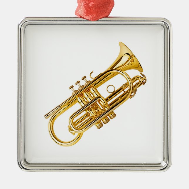 TRUMPET PLAYER''S CHRISTMAS ORNAMENT (Front)