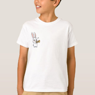 Trumpet Playing Bunny Kids T-Shirt