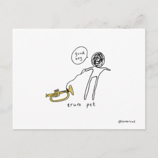 trumpet postcard