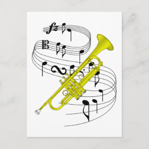 Trumpet Postcard
