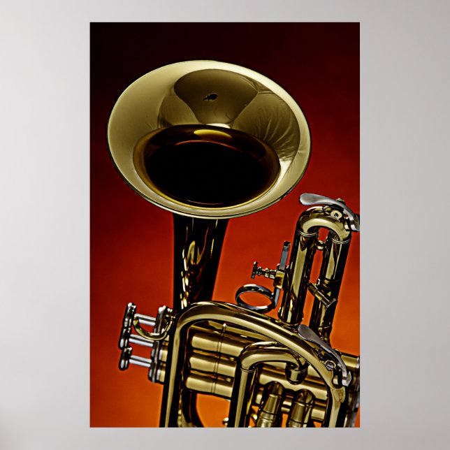 Trumpet Poster Picture of a Trumpet (Front)