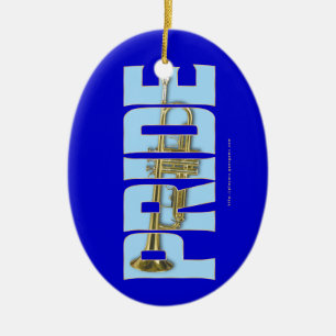 Trumpet PRIDE Ceramic Tree Decoration