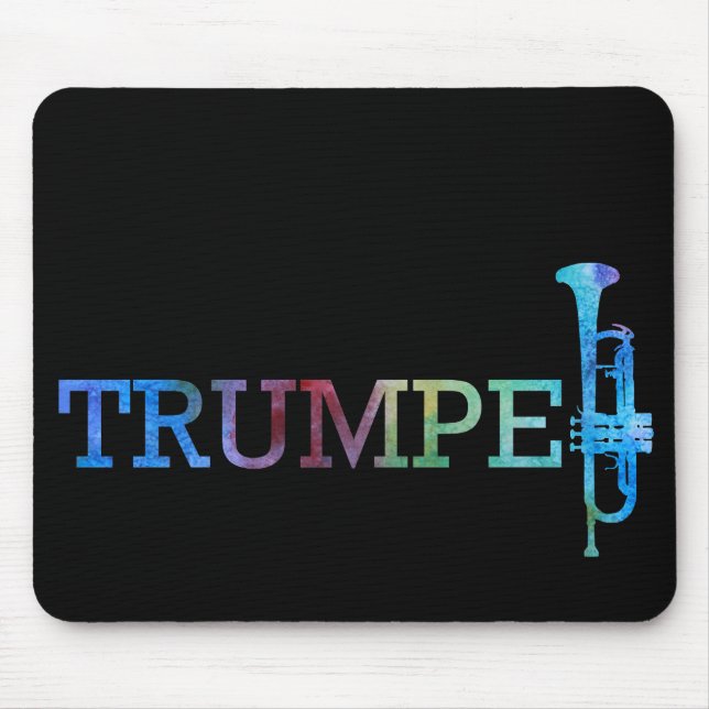 Trumpet Rainbow Mouse Mat (Front)