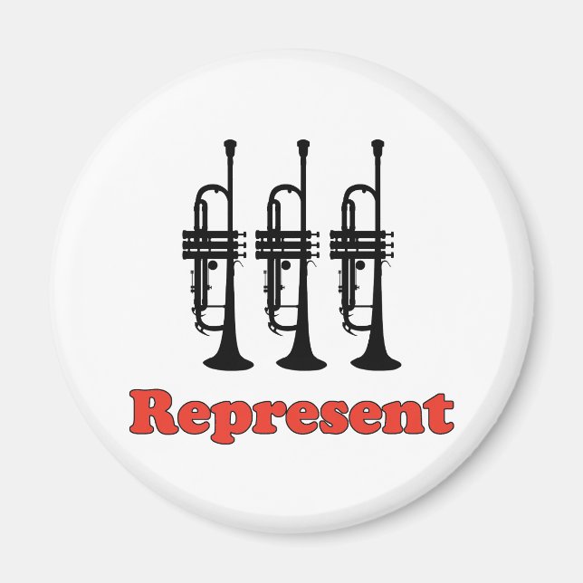 Trumpet Represent Magnet (Front)